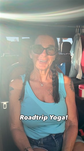 Deborah Demander on Instagram: "On our 12 hour drive to Wyoming, it’s important to stretch. Here’s a couple of quick stretches for your next car ride. #Roadtrip #roadtripyoga #caryoga #caryogaeverywhere #yogaeverywhere #yogaeveryblessedday #yogaeveryday"