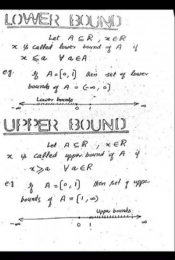 #realanalysis #calculus #math lower and upper bound #shorts