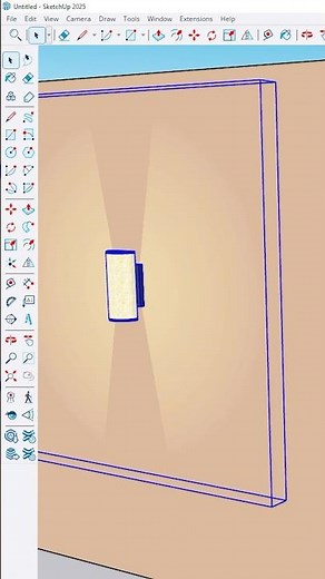 How to Create a Light Fixture #sketchup #shorts
