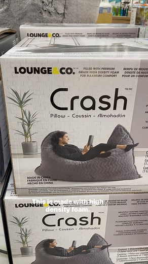 The Crash Pillow by @loungeandco is back at Costco! -High Density foam -Washable cover -Soft fuzzy material Great for a game room, play room or anywhere else you want to crash! #costco #costcofnds #costcoguide #homedecor | costcoguide