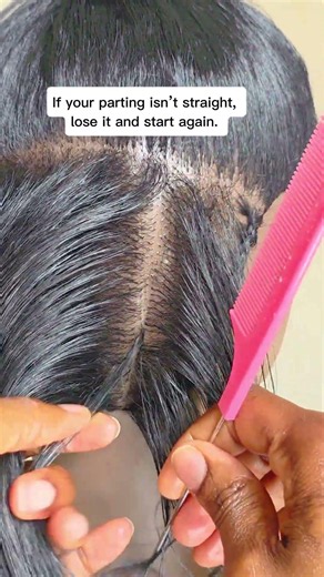 Take your time with sectioning #hairtutorial #hairstylist #weaving #hair #beautifulhair