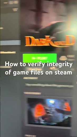 How to verify integrity of game files on steam