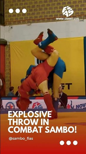 Explosive throw in Combat SAMBO! 💥🔥