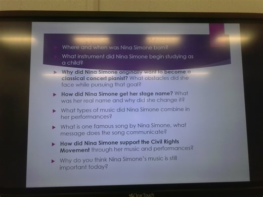 Where and when was Nina Simone born? What instrument did Nina S... | Filo