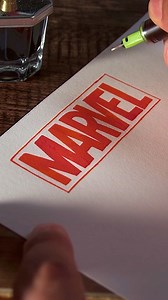 Lettering the Marvel logo #lettering | Made by Edgar