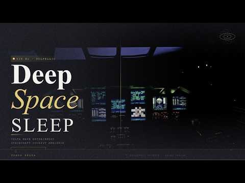 528 Hz Deep Sleep | Spacecraft Cockpit Ambience | Delta Wave Brainwave Entrainment | 8 Hours