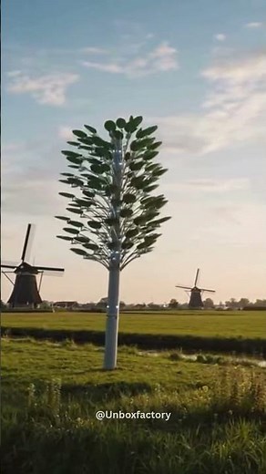 In the Netherlands, engineers have designed a futuristic “Wind Tree” that generates electricity...