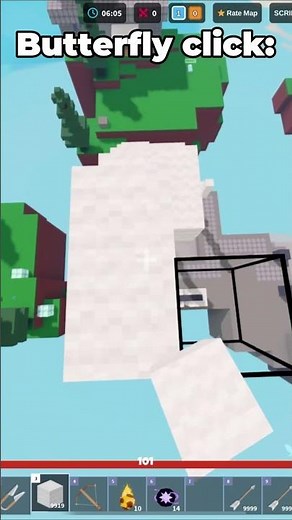 Butterfly Click VS Jitter Click, Which Method Is Better? (Roblox Bedwars) #shorts #roblox #bedwars