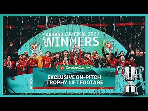 Exclusive footage of Liverpool lifting the trophy at Wembley