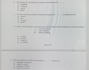 The position of a waveform with respect to time describes its:... | Filo