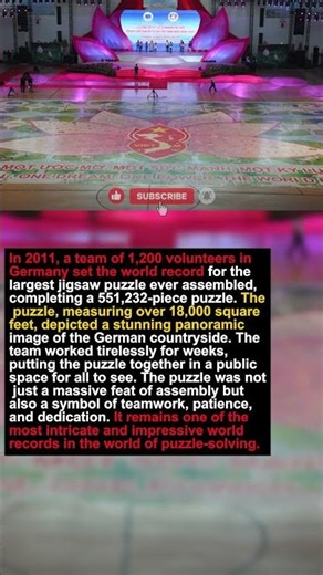 The Largest Jigsaw Puzzle Ever Assembled 🧩