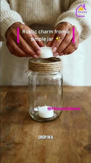 DIY Rustic Mason Jar Lantern 🔥✨ Easy & Beautiful!