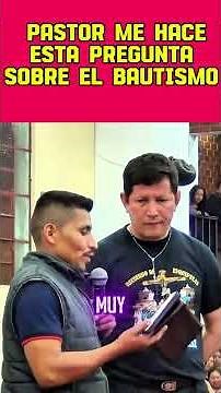 Pastor asks me this question about baptism. FATHER LUIS TORO