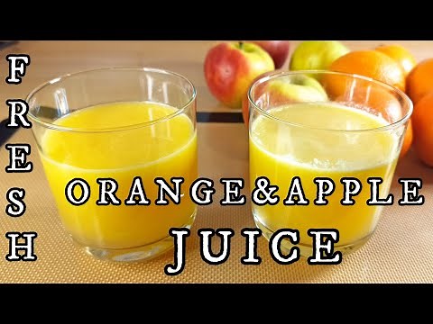 FRESH HOMEMADE ORANGE AND APPLE JUICE | NO SUGAR, NO PRESERVATIVES ADDED |