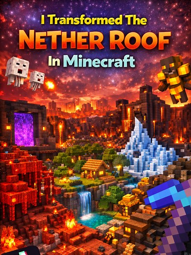Transforming the Nether Roof in Minecraft: Part 2
