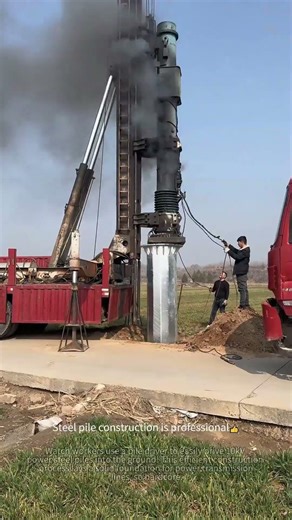 Drive Piles? Power Infrastructure Tool💪 #lifehacks #rurallife