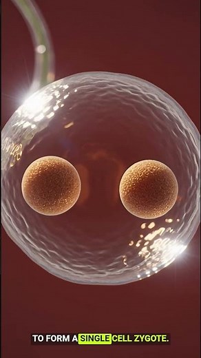 How Fertilization Happens | 3D Sperm Meets Egg & Zygote Formation