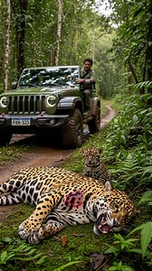 4.2M views · 34K reactions | Jaguar and cub rescued by caring stranger in the Amazon rainforest! #animals #rescue #wildlife | The Imaginary Art Exhibit | Facebook