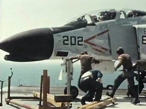 Aircraft Carrier Deck Ops Vietnam War 1960s