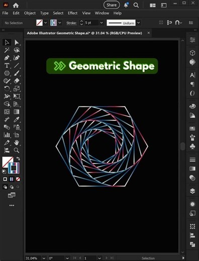 Geometric Shape | Adobe illustrator | Tips and Tricks