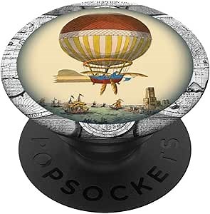Hot Air Balloon Pop Socket - Vintage Balloon Festival 9 PopSockets PopGrip: Swappable Grip for Phones & Tablets
