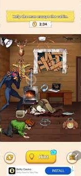 Brain Puzzle 3: Help the Men Escape the Cabin (Level Walkthrough) #puzzle #shorts