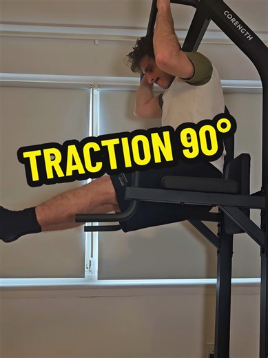 Traction à 90 degrés, mais là c'est un mauvais exemple, mais vous avez compris 😅@ariana.drives #streetworkout #calisthenics #traction