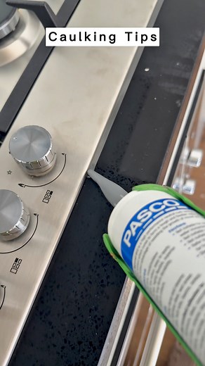 Caulking tips, sealing gas stove, 749k views completed, target is 1M views #caulking #foryouシ #goviral #melbourne #construction #views1m | Caulking Melbourne