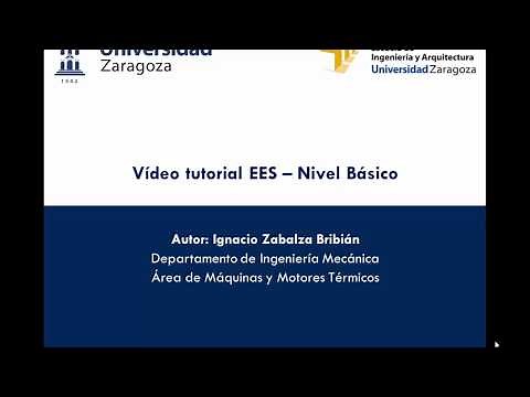 Video Tutorial de la aplicación Engineering Equation Solver EES: Nivel Básico (Parte 1)