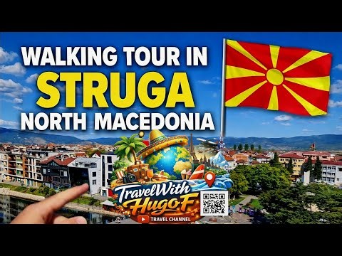 🇲🇰 Struga Walking Tour Lake Ohrid Riverside Stroll & Old Town Highlights ‪@TravelwithHugoF‬ #struga