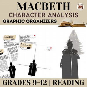 Macbeth in Macbeth Character Analysis Graphic Organizers