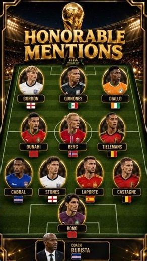 The Honorary List of the Best Players in Every Position 🔥 2026 World Cup 🏆