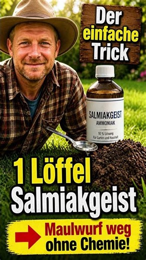 Omas alter Trick gegen Maulwürfe