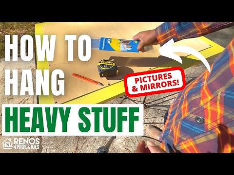 HOW TO HANG A HEAVY MIRROR OR PICTURE FRAME | French Cleat Full Tutorial