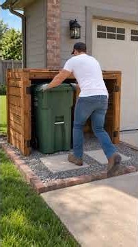 DIY Trash Can Hideaway That Completely Changed This Space! 🔨🏡 #shorts