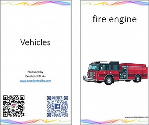 ESL Kids Vehicles Vocabulary