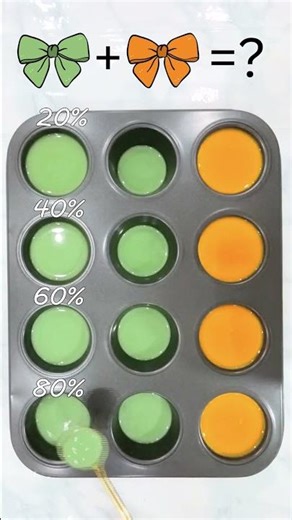 🍃🧡Pistachio Green + Golden Orange Color Mixing Beautiful Warm Palette