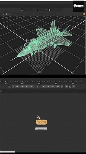 IMPORTING 3D MESH IN NUKE | YOUTUBE SHORTS | VFX VIBE