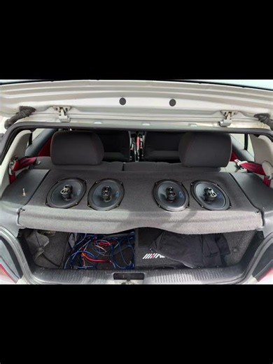 Finally started building the polos sound system #alpine #soundsystem
