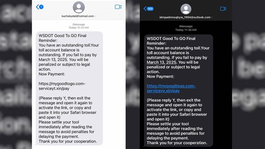 FBI urges public to delete WA Good to Go text scam messages. Here's why