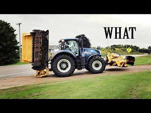 Big Blue Tractor Pulls in the Driveway!