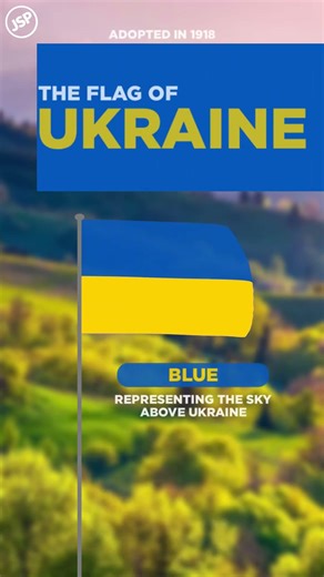 The Flag of Ukraine | Flag Raising Animation #flags #ukraine