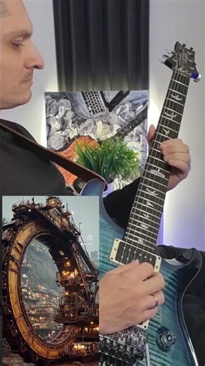 A very beautiful neural electric guitar solo