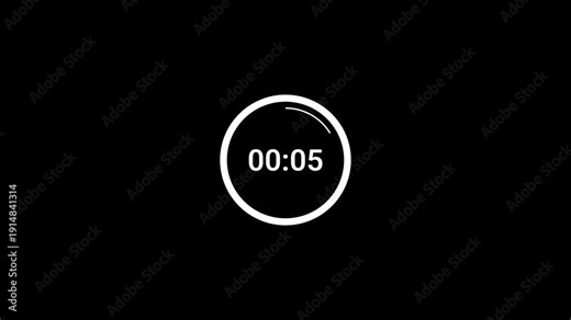 Thirty second count up animation, circle countdown timer video from 0 to 30 second on transparent background,30 sec timer counts hours minutes seconds in 30 seconds in 4k with alpha channel