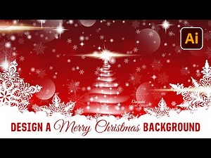 How to design a Merry Christmas Background with Brushes and Symbols in Adobe Illustrator