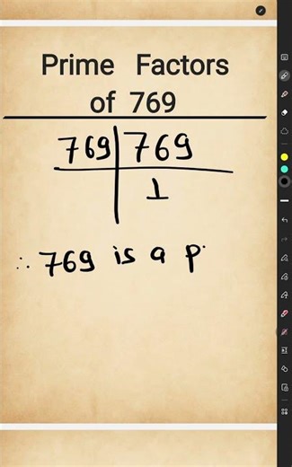 Factors of 769
