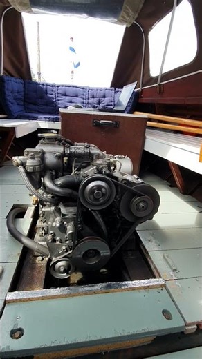 Yanmar 2GM20F start and idle, loose belt