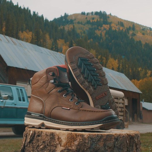 Rocky Rams Horn is a waterproof wedge work boot designed with comfort, safety and durability in mind. | Rocky Boots