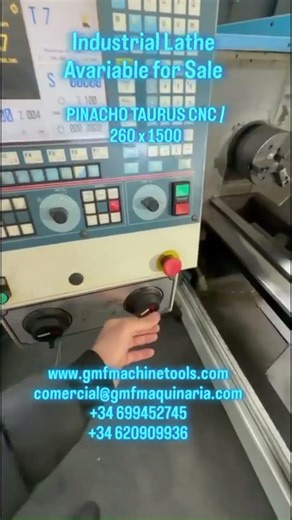 PINACHO TAURUS CNC lathe (260 x 1500 mm)