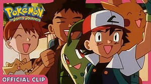 Friendship is stronger than jealousy! 💪 When Chikorita's rivalry with Pikachu leads them right into the hands of Team Rocket, Ash steps in to rescue his friends! | Pokémon